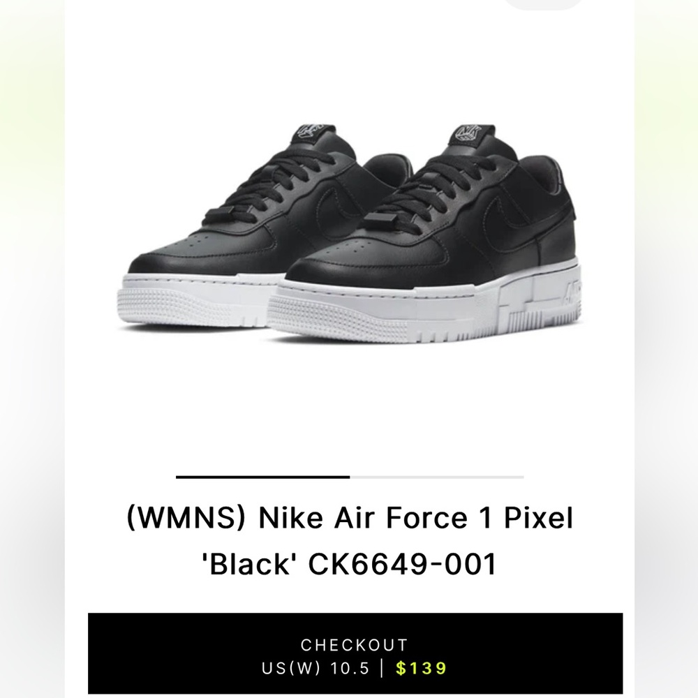 Nike AF1 Pixel leather black